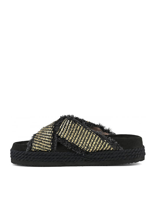 Women's Flat Sandals Black