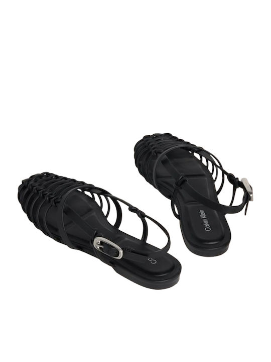 Women's Black Flat Sandals