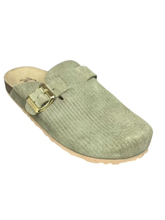 Anatomic Leather Women's Green Slippers
