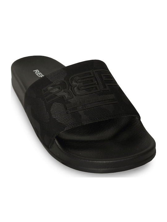 Men's Black Slides