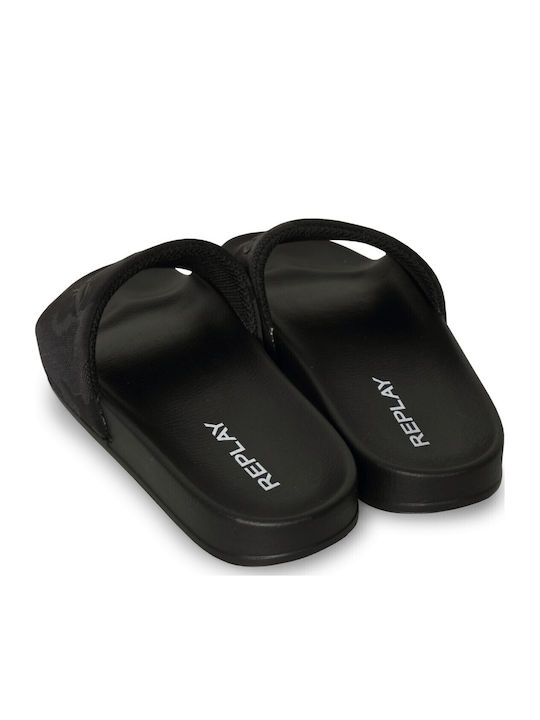 Men's Black Slides
