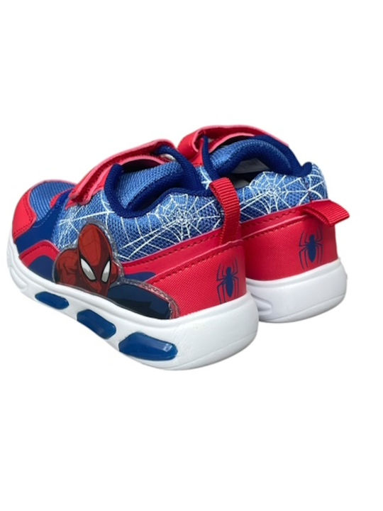 Παιδικά Sneakers με Σκρατς & Φωτάκια Μπλε