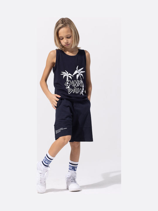 Kids Fabric Shorts/Bermuda Navy Blue