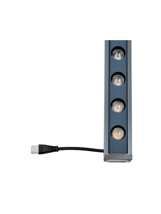 GloboStar Washermargo Outdoor LED Wall Washer 24W With Warm White Light IP66 White