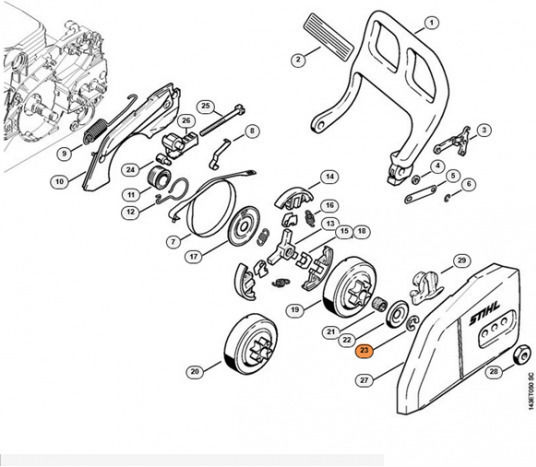 Ροδέλα Ασφάλισης 8x1.3 Stihl 94606240801
