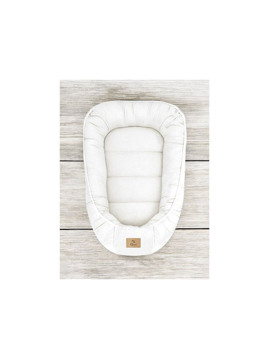 Qmini Baby-Kissen Nest Creme 55x75cm
