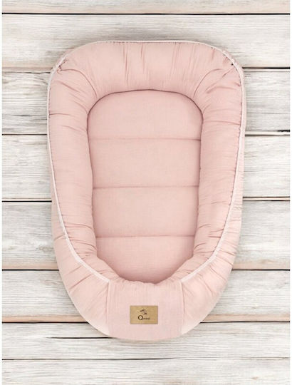 Qmini Baby-Kissen Nest Powder Pink 55x75cm