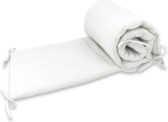 Qmini Crib Bumper Standard Inside Cream 30x180cm