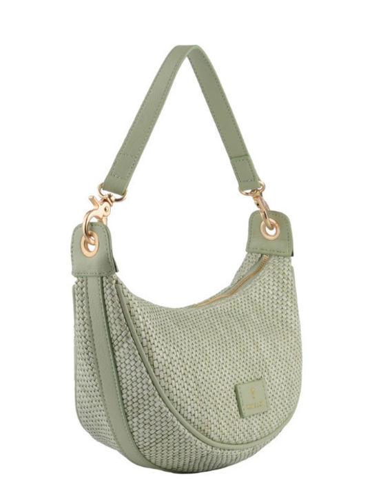 Straw Women's Shoulder Bag Green