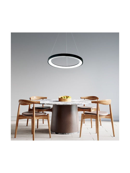 Led Ceiling Pendant Light Alexa-p Φ50cm 55watt Cct Black Viv005256