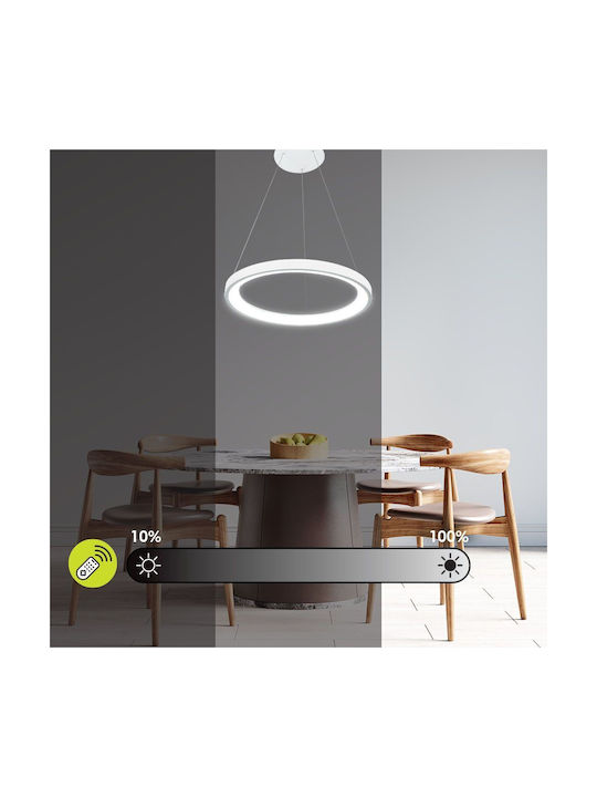 Led Ceiling Pendant Light Alexa-p Φ50cm 55watt Cct White Viv005255
