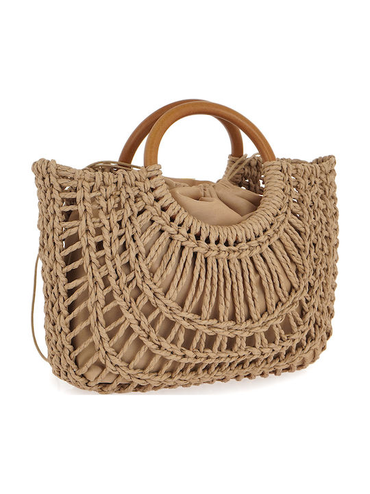 Straw Women's Brown Handbag