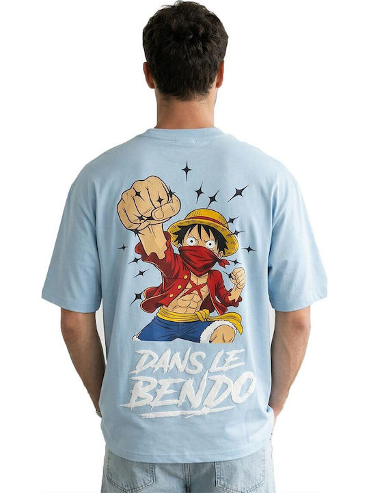 One Piece T-shirt Dans Le Bendo Light Blue Cs-100-lbl