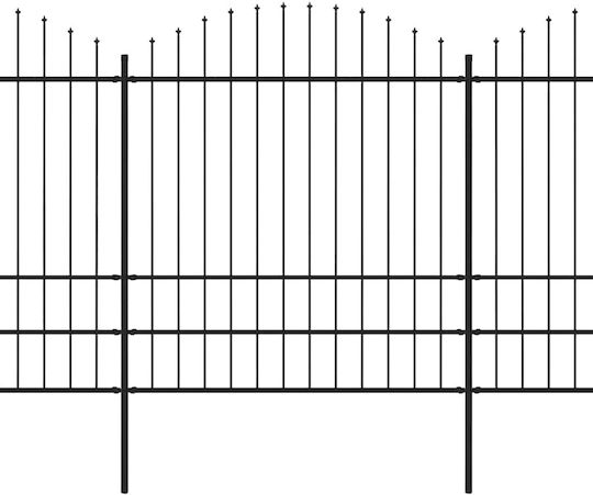 Gard De Grădină Vârf Lănci Oțel 1781,5 X 200 Cm Negru 277757 Negru Gard De Grădină Vârf Lănci Oțel 1781,5 X 200 Cm Negru 277757 Negru