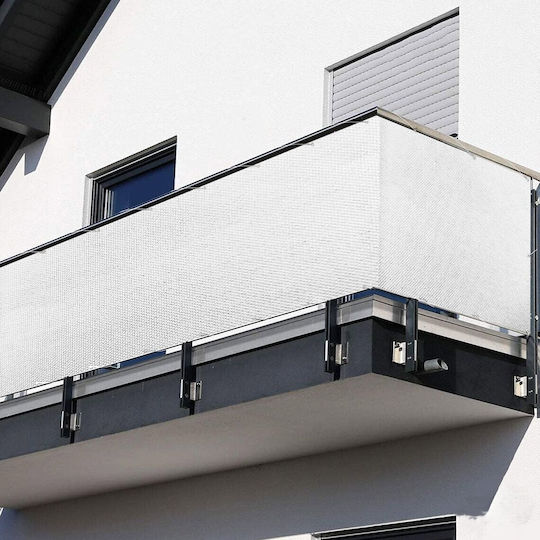 Grasher Netz- und Schattengewebe Balkon Weiß Antivento 1,800x6m 85% Schattierungsnetz