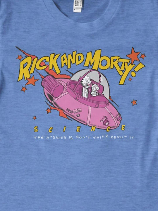 Rick Morty Science T-shirt Heather Blue Unisex Wb-1-rm016-dtf897-bh