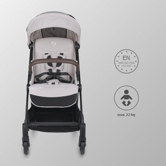 Coccolle Melia Καρότσι Μωρού Kατάλληλο για Nεογέννητο Pearl Mist 6.7kg