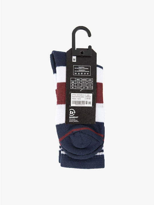 Basehit 202 Κάλτσες White/blue/red