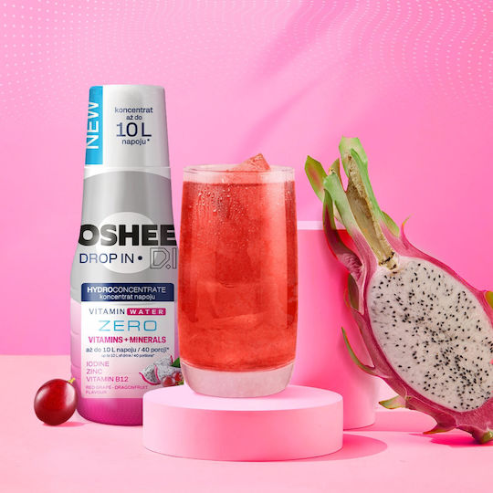 Oshee Drop In Hc Zero Red Grape And Dragon Fruit 500ml