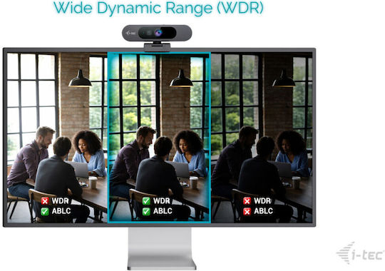 i-tec Solomon 4K 900 Webkamera mit Autofokus mit Privacy Cap