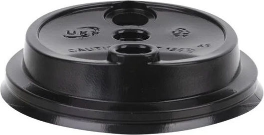 Καπακι Πιπιλα Μαυρη Εχτra Οπη Καλαμακι 14oz 16oz 90mm 50 Τμχ