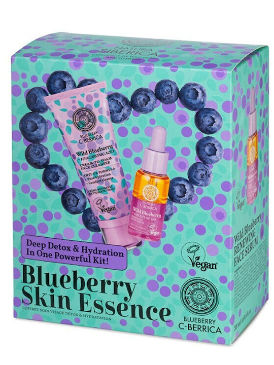 Natura Siberica Blueberry Σετ Περιποίησης για Ενυδάτωση & Καθαρισμό Προσώπου 2τμχ
