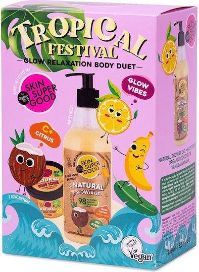 Organic Shop Tropical Festival Skin Care Set for Body Cleaning 2 Pieces