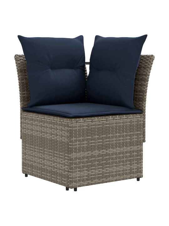 Ecksofa für den Außenbereich Rattan mit Kissen