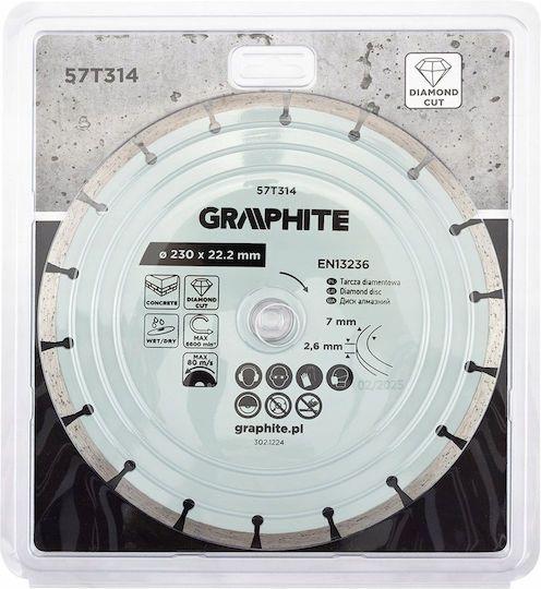 Graphite Δίσκος Κοπής Δομικών Υλικών 230mm