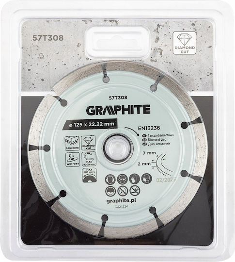 Graphite Δίσκος Κοπής Δομικών Υλικών 125mm
