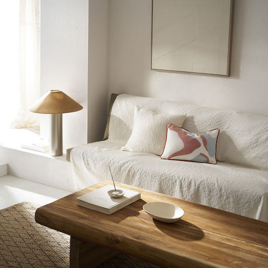Gofis Home Francis Ριχτάρι Πολυθρόνας Ζακάρ 180x175εκ. Ecru