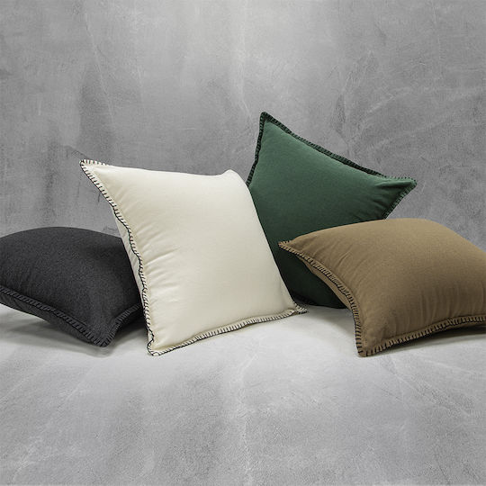 Lino Home Калъф За Възглавница Tavola От 100% Памук Зелен 45x45см