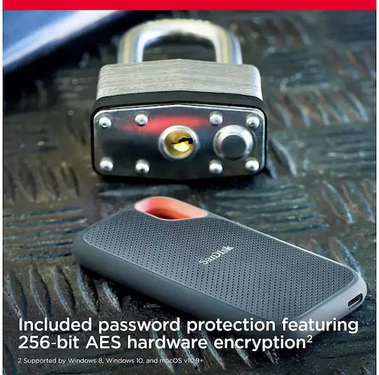 Sandisk Extreme SSD V3 USB 3.2 / USB-C 1TB 2.5" Черен