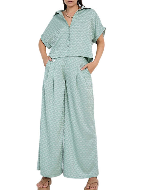 Short Sleeve Women's Shirt Mint
