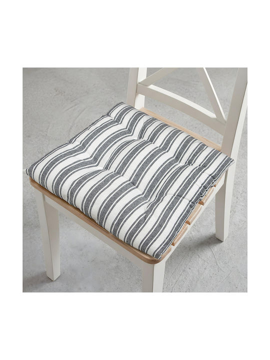 Lino Home Gartenstuhlkissen Nubbie Dunkelgrau 40x40cm