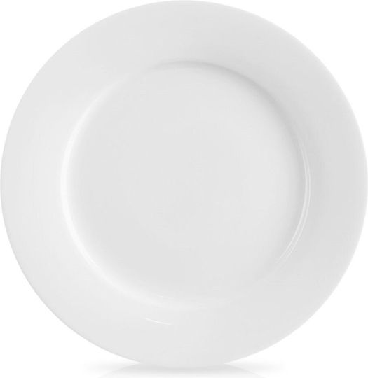 Lumarko Mona Desert Serving Plate Made of White Porcelain with Diameter 19cm