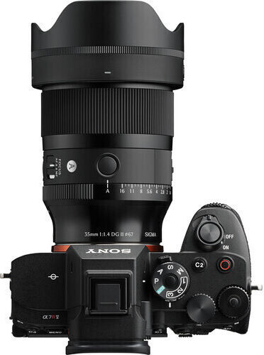 Sigma Full Frame Camera Lens 35mm f/1.4 DG II Art Wide Angle for Sony E Mount Black