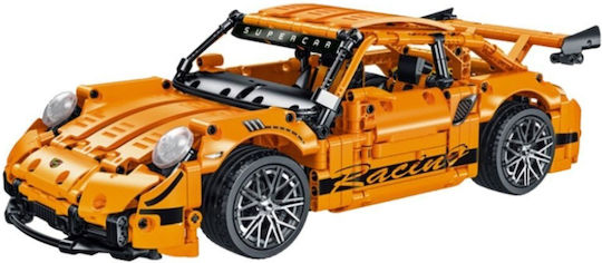 Κατασκευαστικά Μπλοκ Αυτοκίνητο Gt Racing Πορτοκαλί 1:14 1268 Τεμ Lean Toys