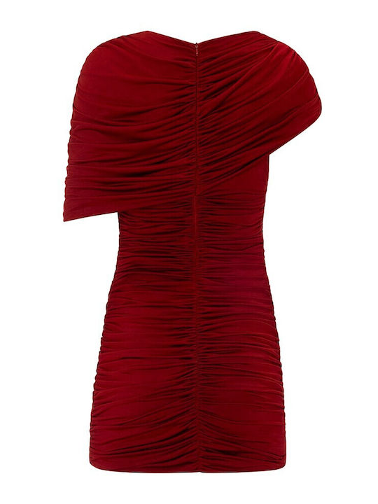 Mini Evening Dress Burgundy