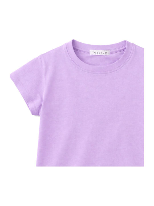 Kinderoberteile T-Shirt Farbe Flieder