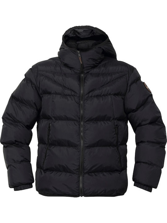 Geacă Iarnă Puffer Neagră
