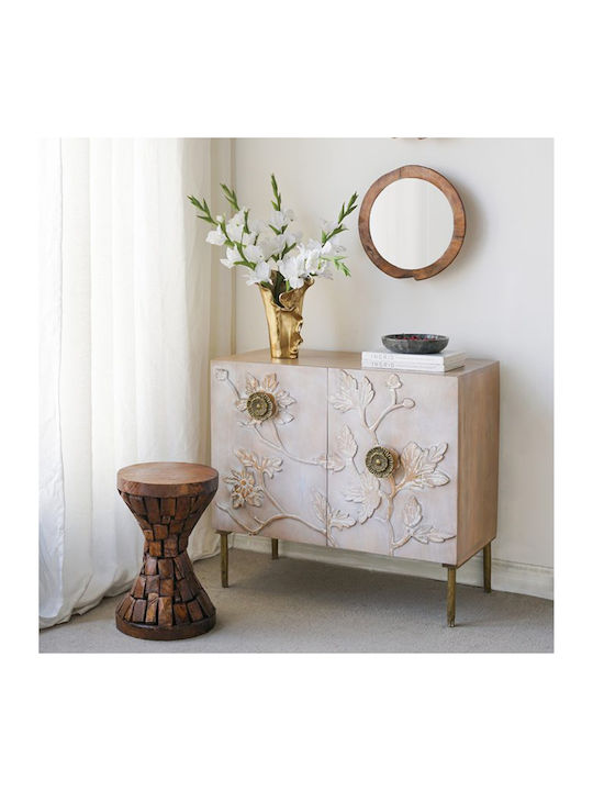 Sideboard Siena From Solid Wood Brown 83.8x40.6x76.2cm