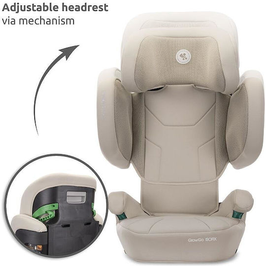 Lorelli GrowGo Καθισματάκι Αυτοκινήτου High-back Booster i-Size με Isofix Beige