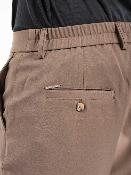 Pantaloni Barbati Chino Elastic Cu Linie Straight Fanco