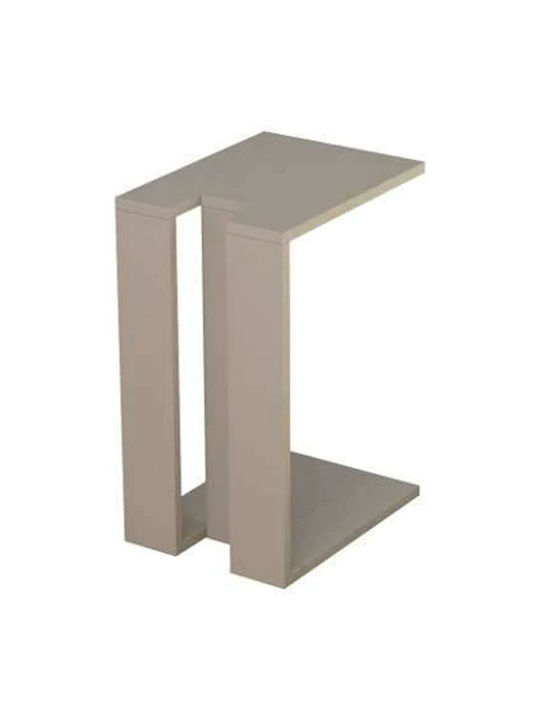 Rechteckiger Beistelltisch Holz Braun M57xL40xH30cm