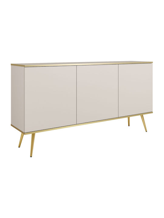 Bufet Oro din Metal Beige+Gold 160x85x39cm