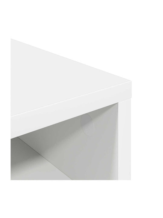 Βιβλιοθήκη Λευκό 72x22.5x38εκ.