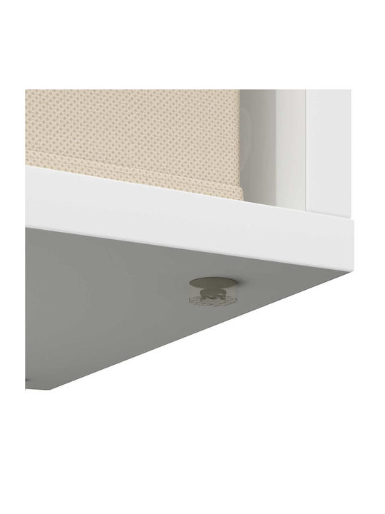 Βιβλιοθήκη Λευκό 72x22.5x38εκ.