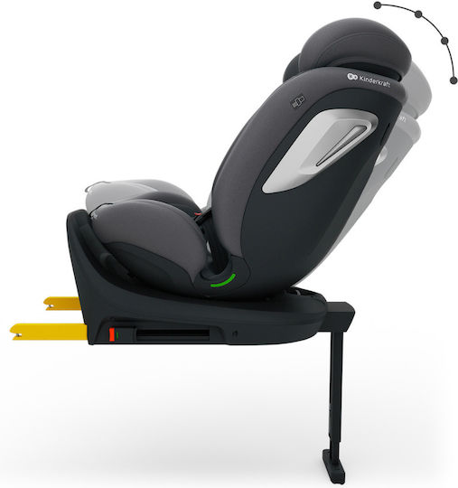 Kinderkraft I-360 2 Plus Scaun Auto i-Size cu Isofix Gri