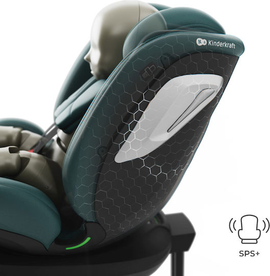 Kinderkraft I-360 2 Plus Столче за Кола i-Размер с ISOfix Зелен